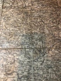 Stará mapa Moravskoslezský kraj -plátno - Staré mapy a veduty