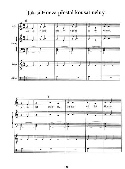 JAROSLAV JEŽEK klavír 81 melodií a tanců z Modrého pokoje ... 