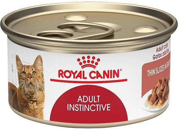 Royal Canin Feline Health Nutrition Adult Instinctive Thin Slices in Gravy Canned Cat Food