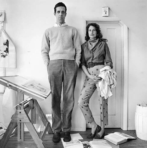 Fred Gwynne and first wife Jean Reynard