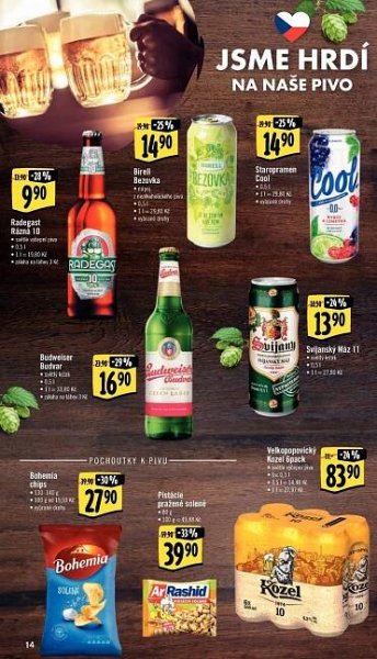 Nealkoholické pivo ochucené Birell v akci Albert od 7.7.2021