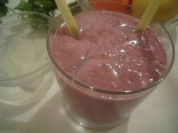 Borůvkový smoothie