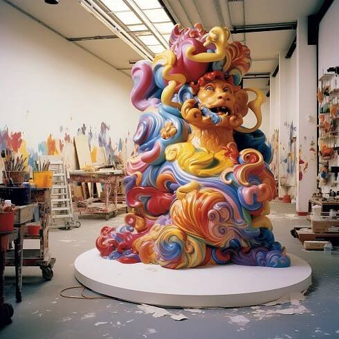 Koons’ Studio