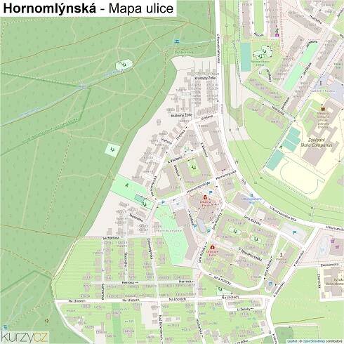 Hornomlýnská - mapy | Kurzy.cz