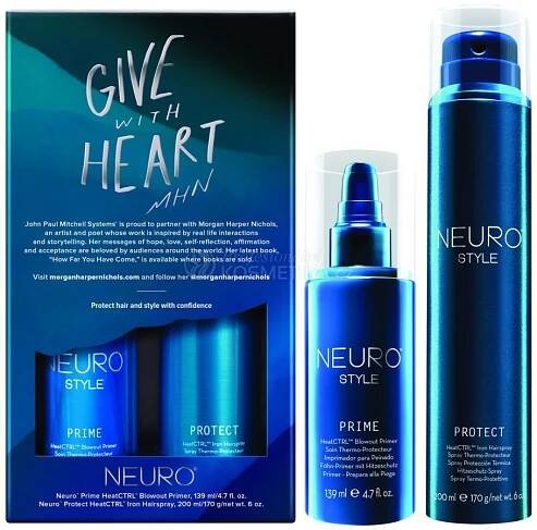 Paul Mitchell Neuro Liquid Style Duo Vánoční Sada - Gel na foukání vlasů 139 ml + lak na vlasy 205 ml Dárková sada — Profesionální
