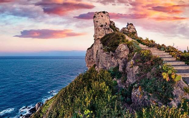 Capo Zafferano, eastern end of the Gulf of Palermo