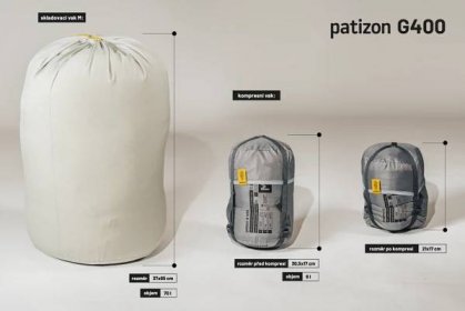 Patizon G 400: ultralehký péřový spacák pro náročné.