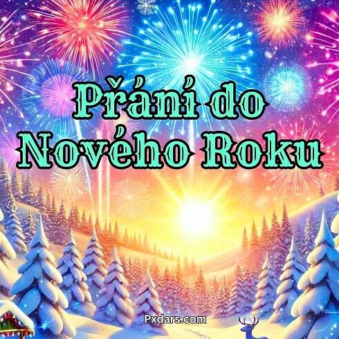 245+ Přání do Nového Roku 2025 Obrázky, GIF, Foto Zdarma