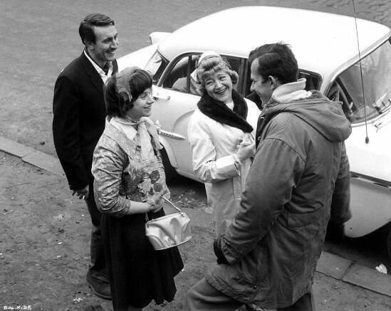 Robert Stephens, Rita Tushingham, Dora Bryan, Tony Richardson - Kapka medu - Z natáčení