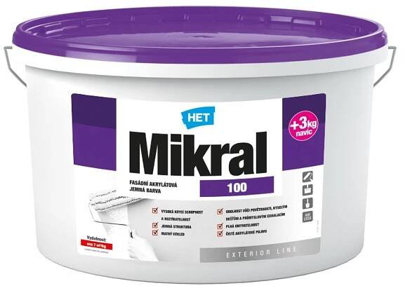 HET Mikral 100 bílá 18 kg od 1 529 Kč