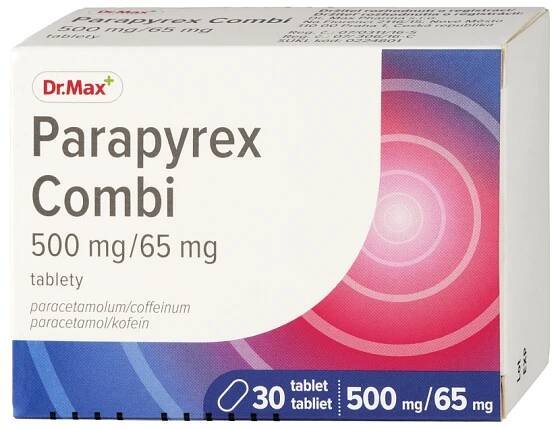 Parapyrex Combi 500 mg / 65mg 1×30tbl, liek proti bolesti a horúčke