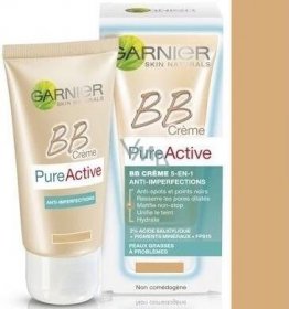 Garnier Skin Naturals Pure Active BB cream against imperfections 5in1 SPF15 Medium 50 ml