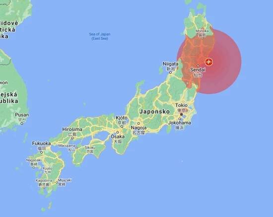 Japonsko zasáhlo silné zemětřesení, zastavilo jadernou elektrárnu. Přijde tsunami?