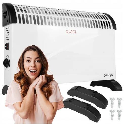 ELEKTRICKÝ OHŘÍVAČ ENERGETICKY ÚSPORNÝ TERMOSTAT KONVEKTOR SUPER SILNÝ 2000W