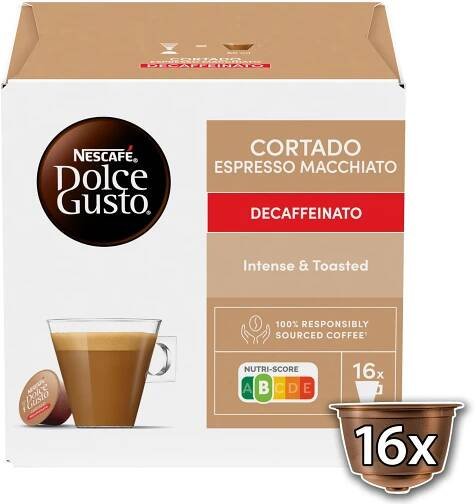 NESCAFÉ® Dolce Gusto® Cortado Decaffeinato - 16 kapslí