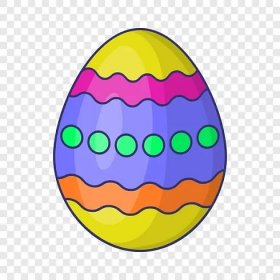 Velikonoční vajíčko ikona, kreslený styl — Ilustrace