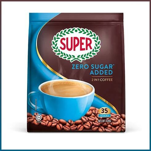Super Coffee Zero Added Sugar 2 in 1 35's