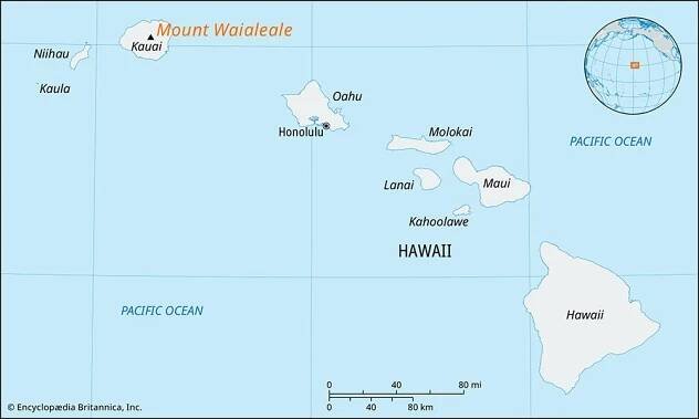 Mount Waialeale, Kauai island, Hawaii