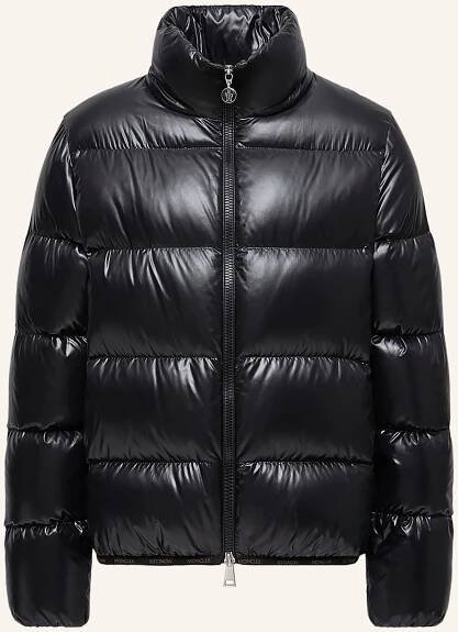 MONCLER Péřová bunda ABBADIA: ČERNÁ