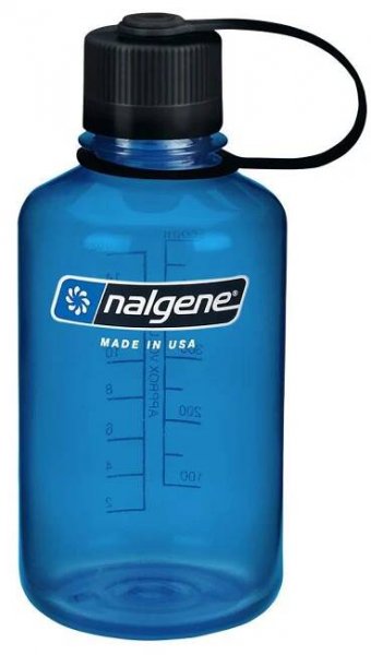 Láhev Lahev Na Pití na vodu Nalgene Narrow Mouth Sustain 500 ml Tritan Modrá