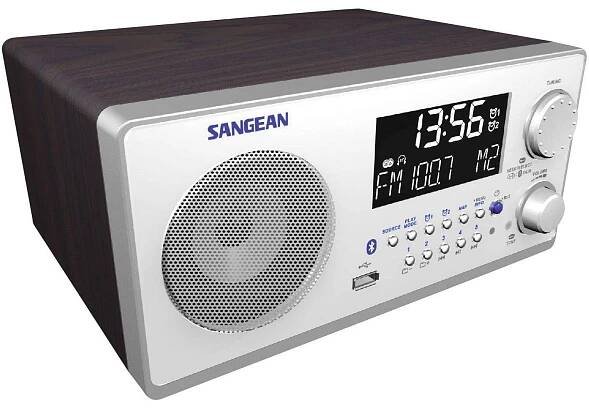 Sangean WR-22 stolní rádio FM, AM AUX, Bluetooth vlašský ořech : Půhy.cz
