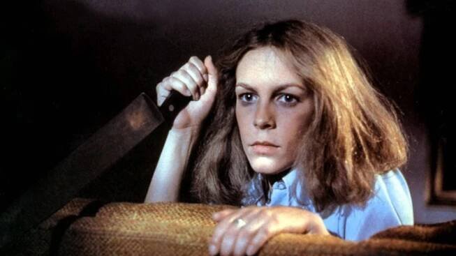 Jamie Lee Curtisová v roce 1978 v hororu Halloween režiséra Johna Carpentera.
