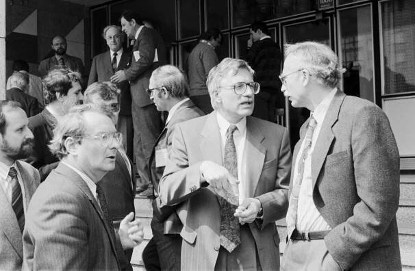 Ivan Kočárník, Václav Klaus a Karel Dyba na počátku ekonomické transformace.
