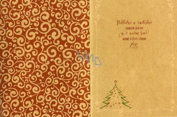 Albi Svítící přání do obálky Krásné Vánoce Stromeček 14,8 x 21 cm - VMD drogerie a parfumerie