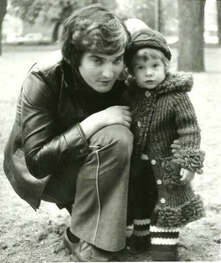 1978 Dvouletá Nina s milovaným tatínkem Radvítem.