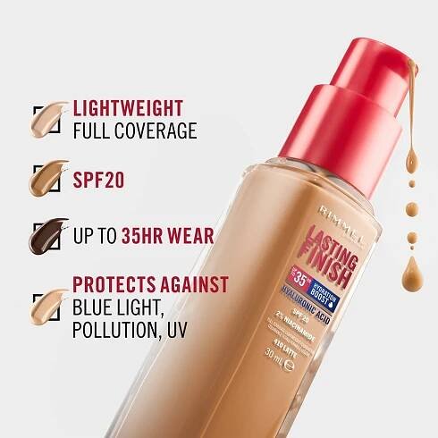 Rimmel Lasting Finish 35H Hydration Boost hydratační make-up SPF 20