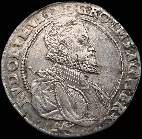 Stříbrný tolar 1594 Rudolf II.  / Kutná hora/. - Sběratelství