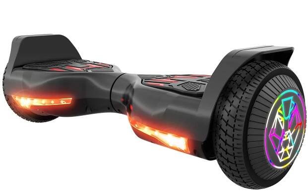 SWAGTRON Swagboard Twist Lithium-Free Hoverboard with Startup Balancing Twist 3 LED Jet Black