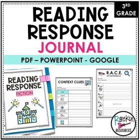 3RD GRADE READING RESPONSE JOURNAL - READING RESPONSE WORKSHEETS