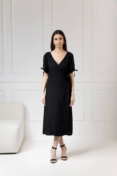 WUALAA Women - Dámské šaty midi KELLY Classic Black
