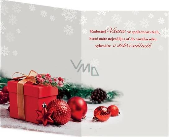 Nekupto Christmas greeting card Merry Christmas 115 x 170 mm F 3587 - VMD parfumerie - drogerie