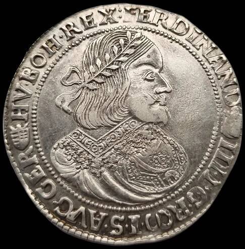 Stříbrný tolar 1653 k.b. Ferdinand III.   - Sběratelství