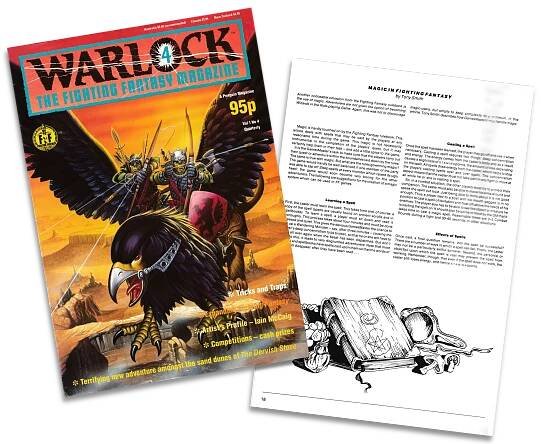 Warlock magazine and my article