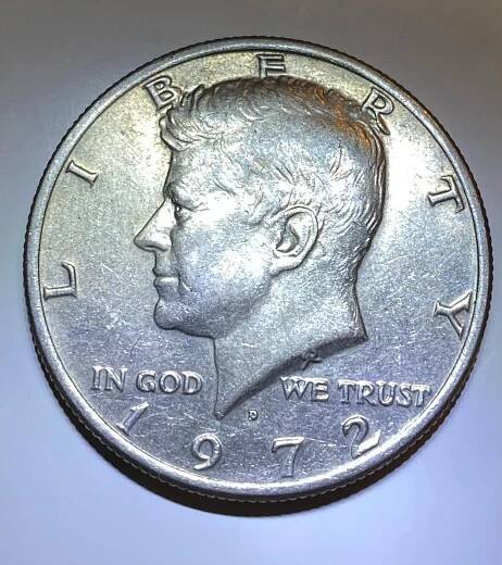 USA vzácný půl dolar “Kennedy Half Dollar”  1972 - Numismatika