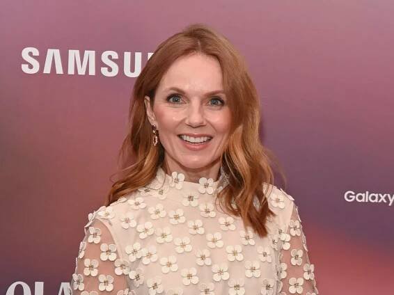 Geri Horner poses with the Lionesses at Oasis gig as they celebrate Euros victory