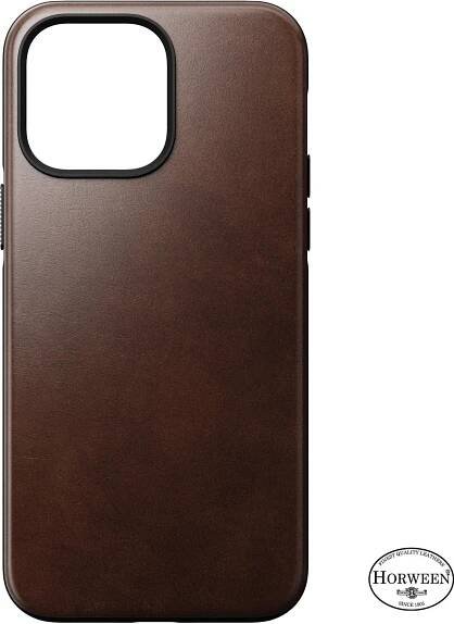 Kryt na mobil Nomad Modern Leather MagSafe Case Brown iPhone 14 Pro Max