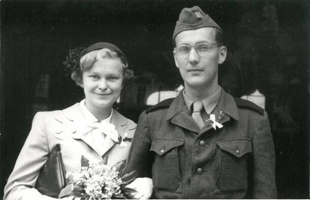 Jiřina a Ivo Hlaváčkovi (svatba)