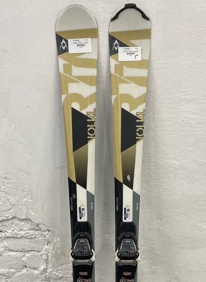 BAZAR - sjezdové lyže Völkl RTM 7.6 Gold 16/17 + Marker fasttrak 10.0 - délka 154cm