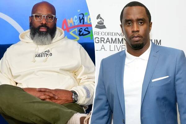 Richelieu Dennis on the left and Sean Combs on the right.