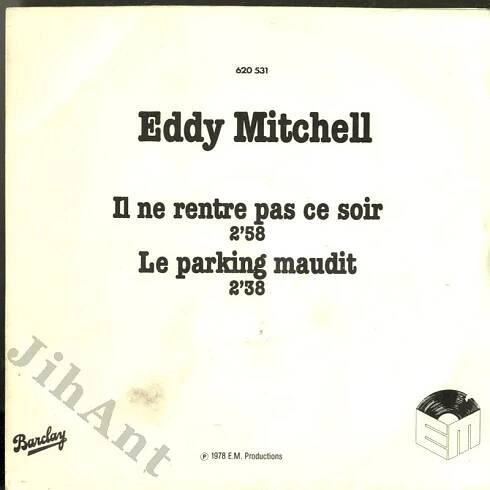 SP - Eddy Mitchell - Le parking maudit (Barcley, 1978) - Jihočeské antikvariáty