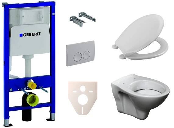 Cenově zvýhodněný závěsný WC set Geberit + WC S-Line S-line Pro 458.103.00.1NR1