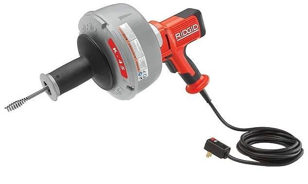 Stroj na čištění trubek RIDGID 36043 model K-45AF-5 https://test-vergleiche.com/products/ridgid-pipe-cleaning-machine-3/