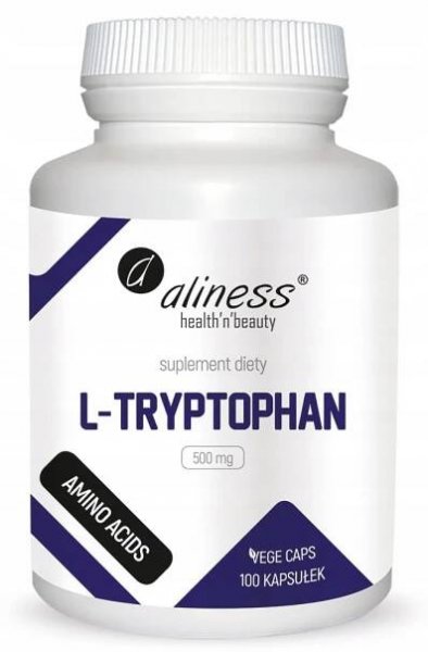 L-Tryptophan 500 mg 100 kapslí VEGE Aliness TRYPTOPHAN