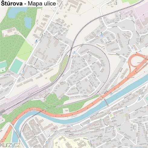 Štúrova - mapy | Kurzy.cz