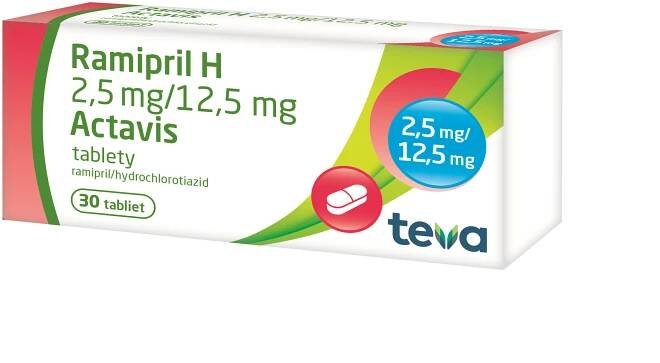 Ramipril H 2,5mg/12,5mg Actavis