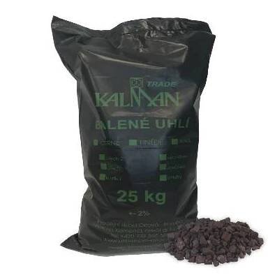 Okpaliva - černé balené uhlí Černé balené uhlí EKOHRÁŠEK - 750 kg